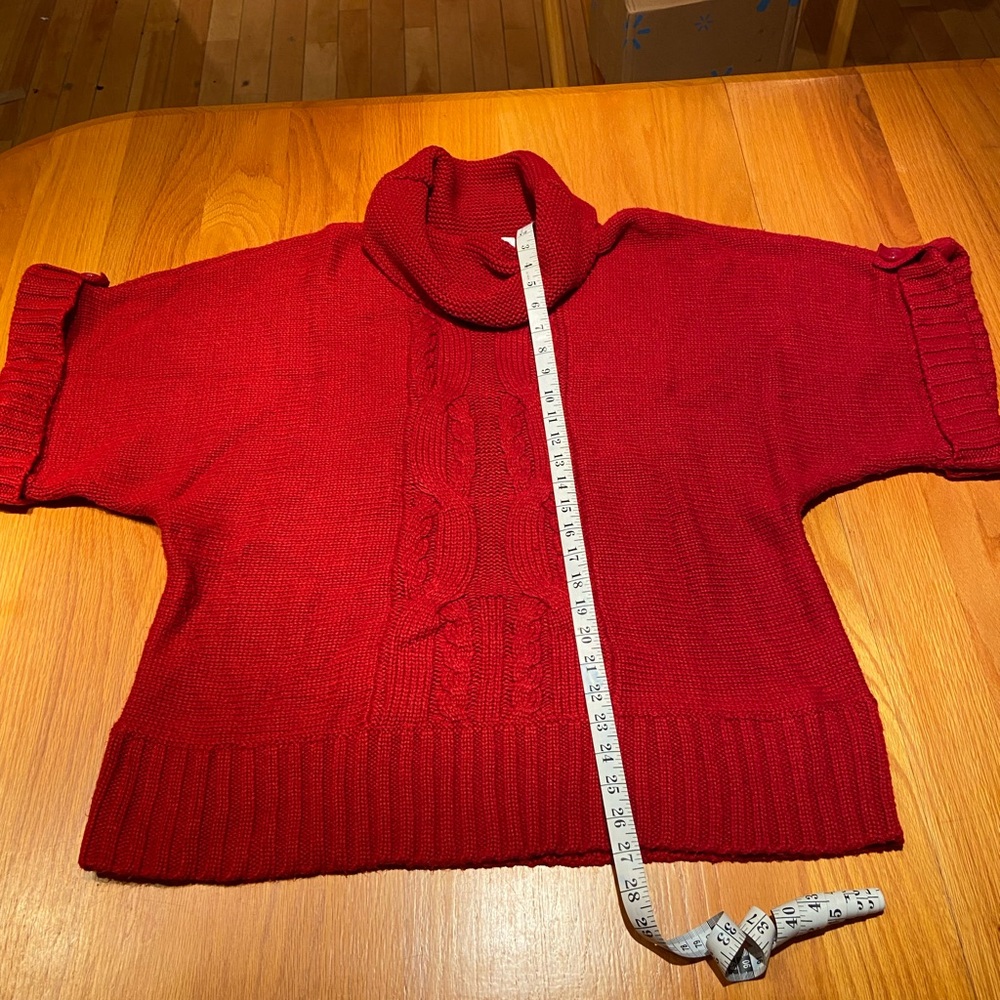 ⭐️2/15$ Fashion Bug Rich Red Cowl Neck Sweater